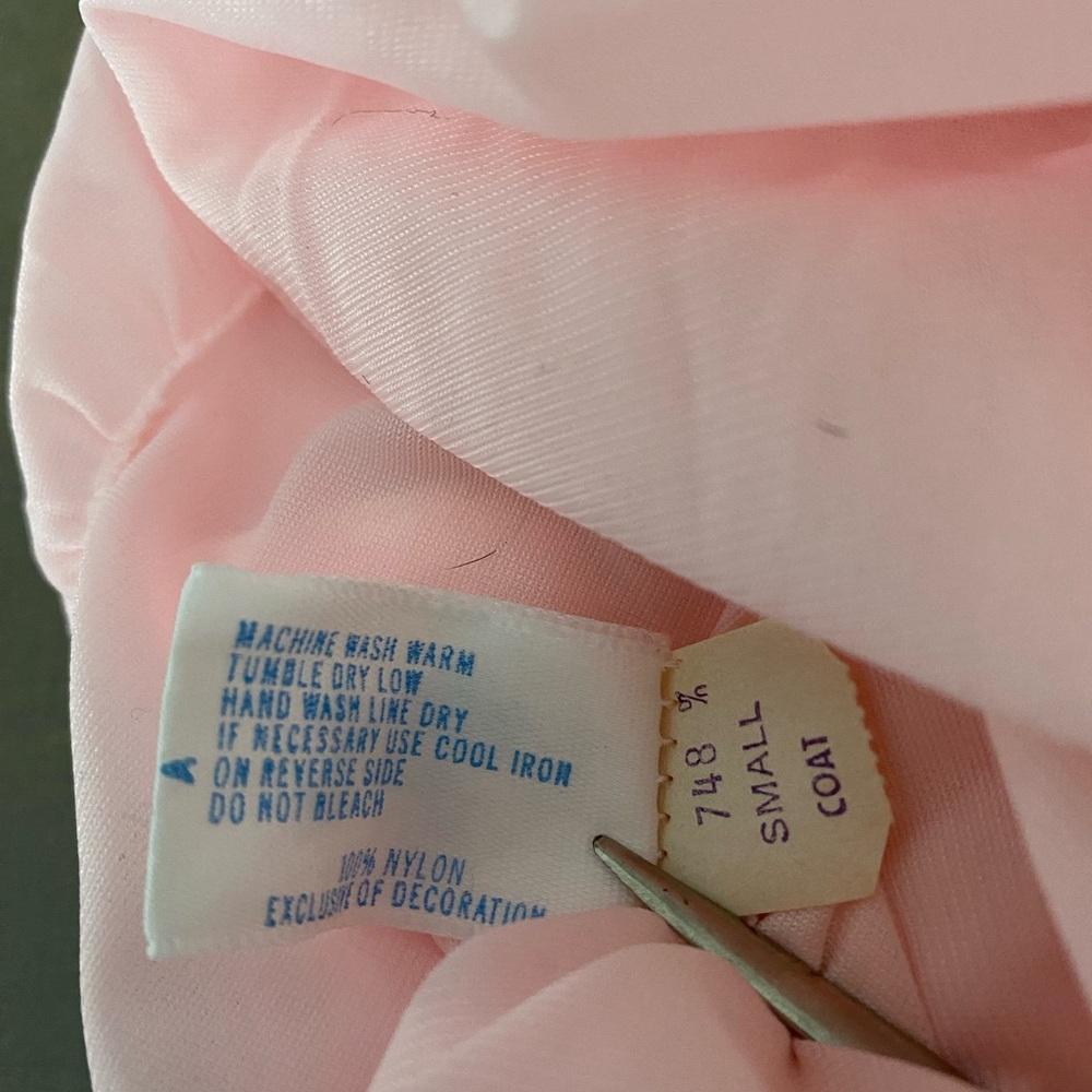 Vintage Pink S Delicate Embroidered sleeve Cottagecore feminine - Picture 10 of 13